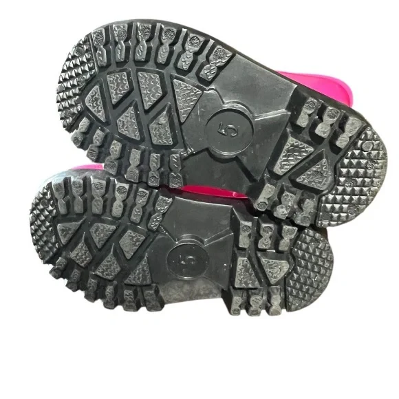 Bright Pink Rain Boots size toddler 5 - Picture 2 of 2